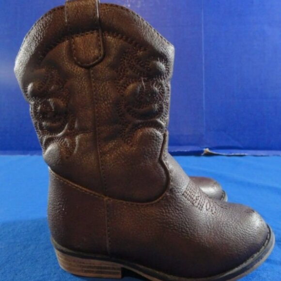 CAT & JACKS TODDLER WESTERN BABY COWGIRL GIRLS sz6 WESTERN ZIPPER BOOTS RC 1430 - Picture 5 of 7